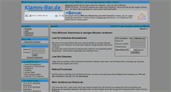 Desktop Screenshot of klamm-bar.de