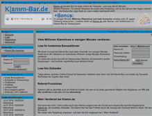 Tablet Screenshot of klamm-bar.de